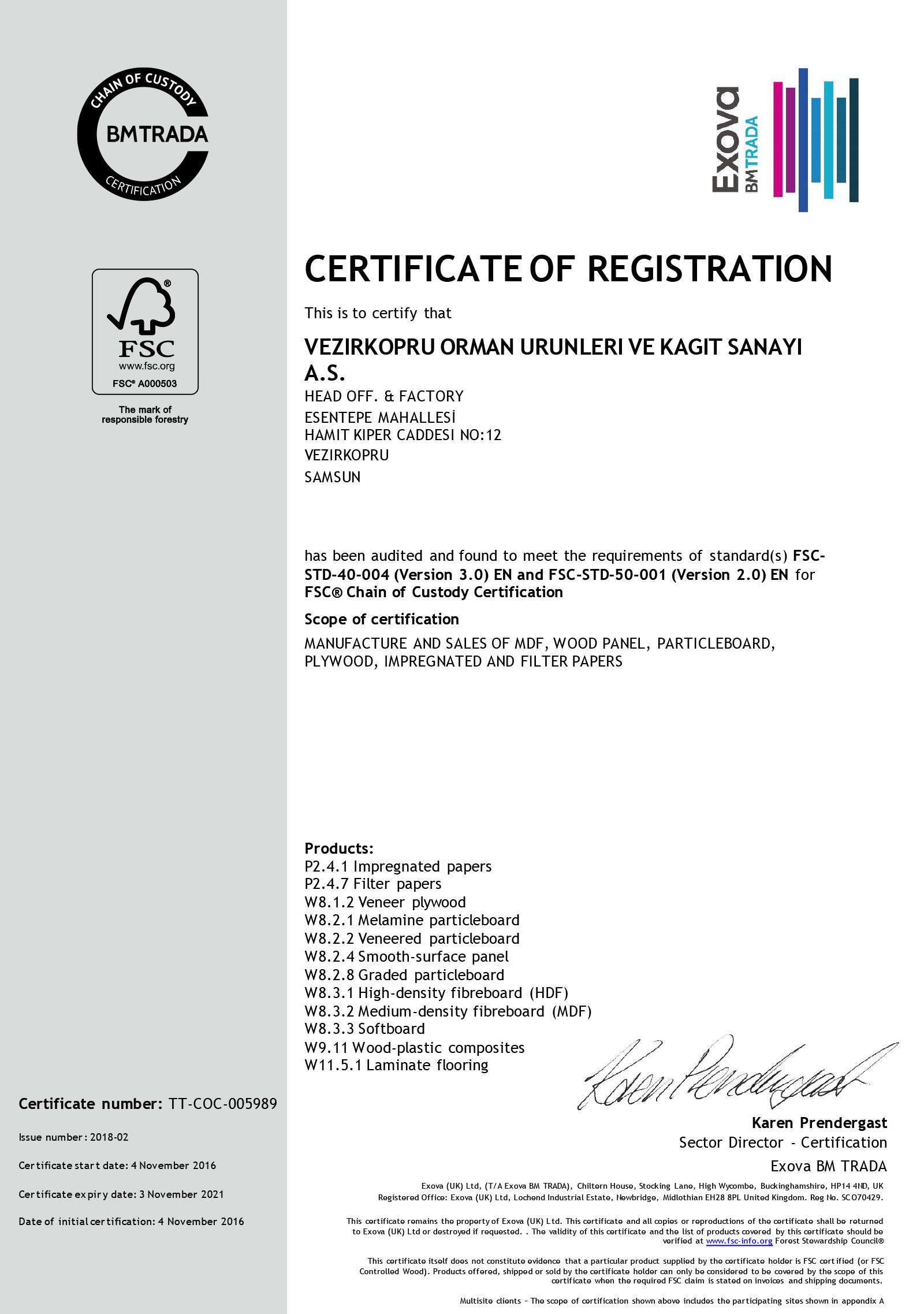 Экологический сертификат FCS